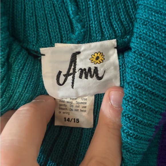 Vintage Colorful Striped Sweater Dress - Picture 4 of 11